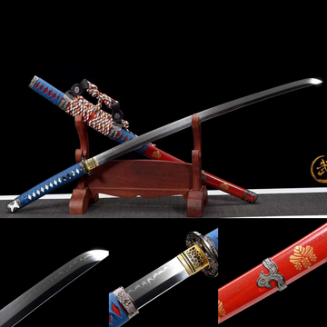 The Jiebantai Sodo Handmade Katana Clay Tempered T10 Steel